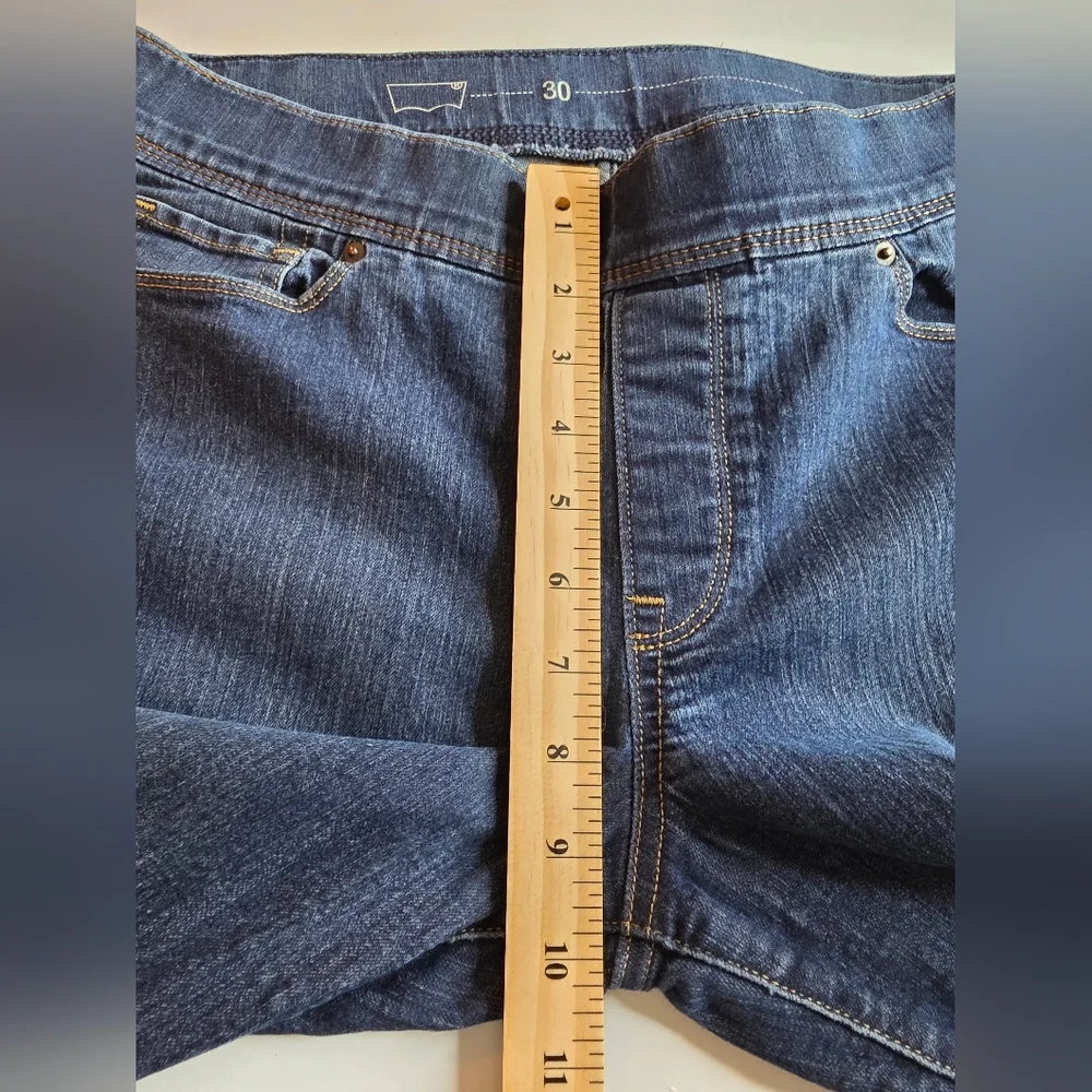 Levi's Pull-On Skinny Jeans Size 10 Blue Comfy Stretch Cute Bx-3167